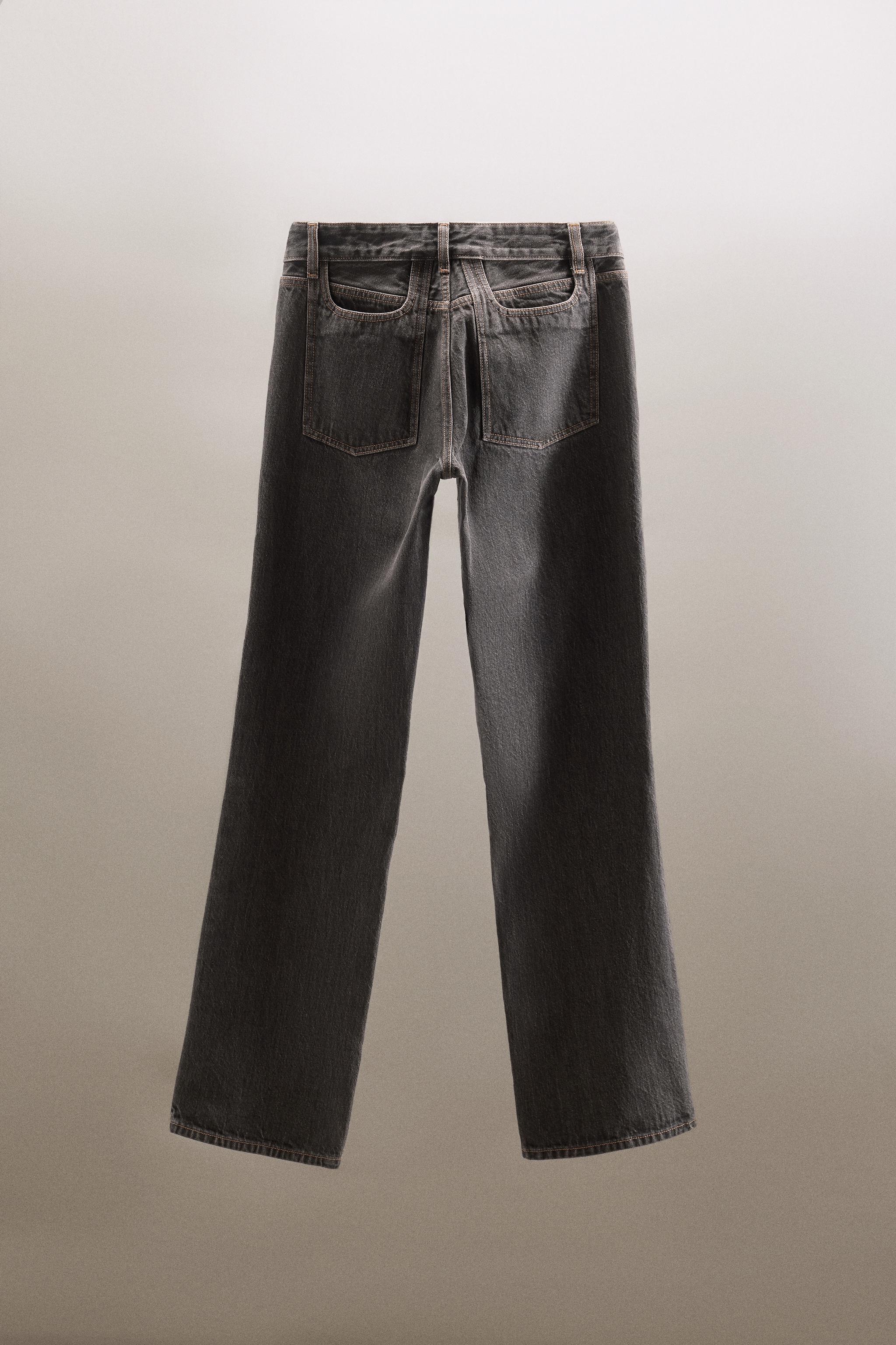 TRF LOW RISE WIDE LEG SEAMSTITCH JEANS